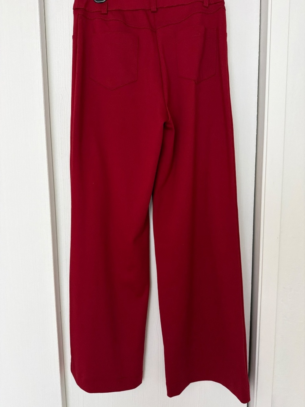 New York & Company Red Wide Leg Dress Pants Size Medium - Picture 3 of 8